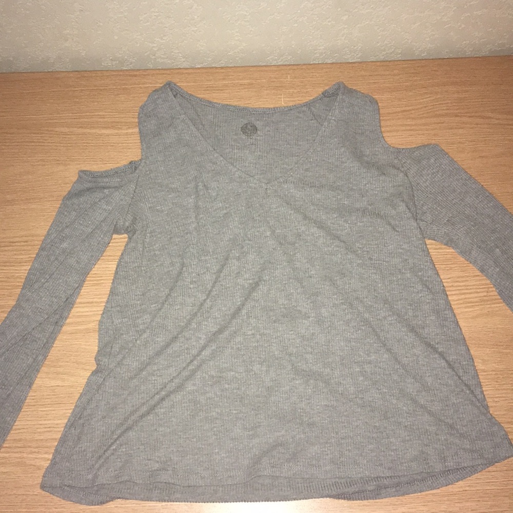 Shoulder Long Sleeve Shirt